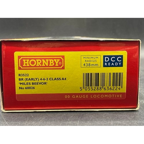 332 - Hornby R3522 BR (EARLY) 4-6-2 CLASS A4 -0 60026 - Tested Runner
(650g)