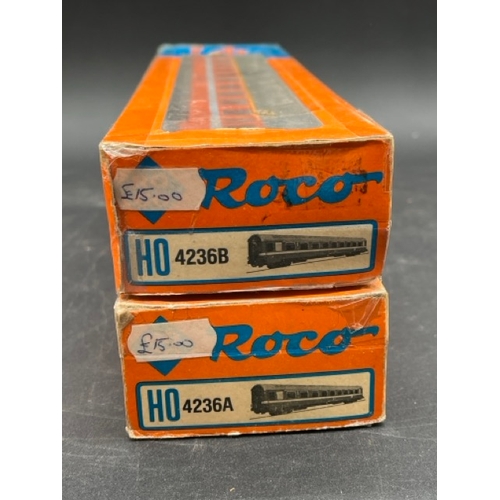 163 - 8 Roco HO Continental Rail cars ' Ready to Roll'
(2000g)
Five Orange livery cars are similar but of ... 