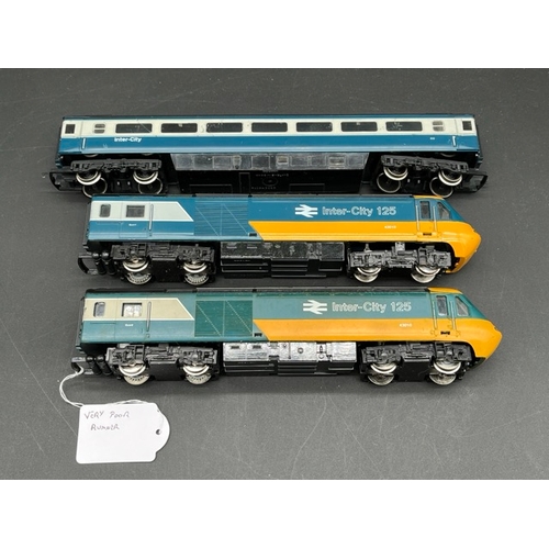 199 - Hornby R332 Class 43 HST 43010 & 43010 in BR Inter-City Blue & Grey with Mk3 coach - Tested Poor Run... 