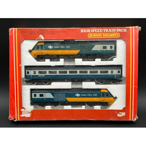 199 - Hornby R332 Class 43 HST 43010 & 43010 in BR Inter-City Blue & Grey with Mk3 coach - Tested Poor Run... 