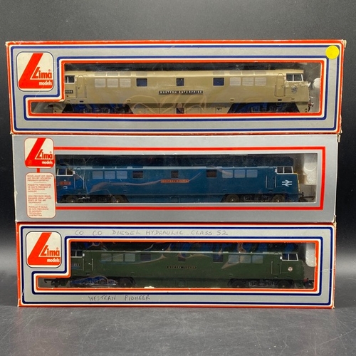 352 - 3 Boxed Lima Western Diesel Locomotives - Tested Runners
(1500g)
Lima L205134 Class 52 D1003 'Wester... 