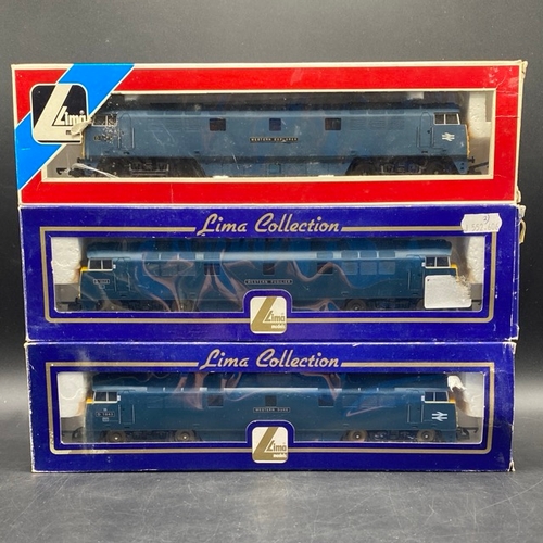 353 - 3 Boxed Lima Western Diesel Locomotives - 2 Tested Runners
(1500g)
Lima Western Explorer (possibly r... 