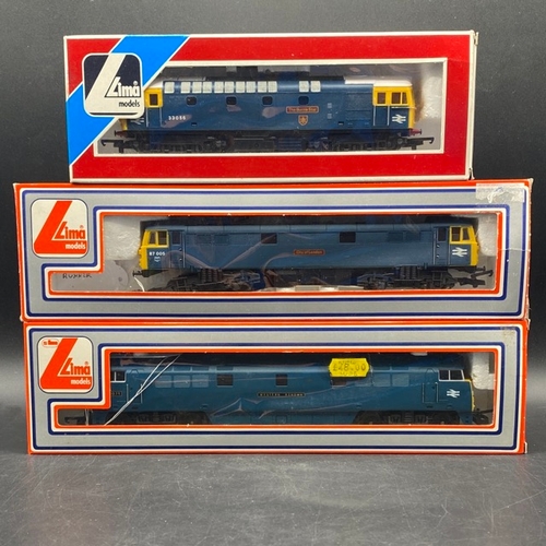 354 - 3 Boxed Lima Diesel/Electric Locomotives - 1 Tested Runner
(1300g)
Lima L205174 Class 33 33056 'The ... 