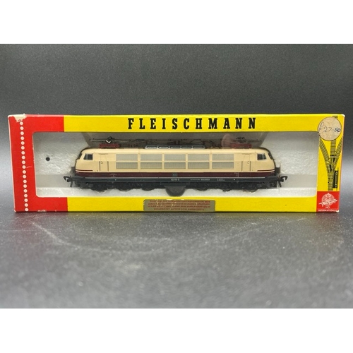 141 - Two HO gauge boxed Fleischmann Locomotives - both Tested Runners
(1100g)
Fleischmann 4336 DB Electri... 