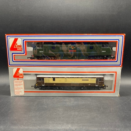 355 - 2 Boxed Lima Diesel Locomotives - Tested Runners
(900g)
Lima 205186A6 Class 73 73101 Pullman The Roy... 