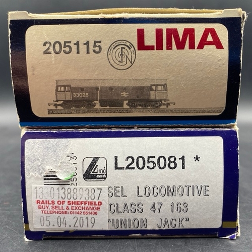 356 - 2 Boxed Lima Diesel Locomotives - Tested Runners
(900g)
Lima L205115b Class 33 33025 in BR blue
Lima... 