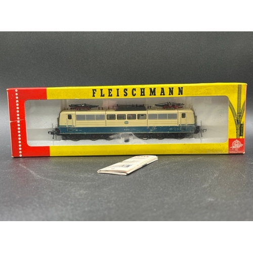 143 - Two HO gauge boxed Fleischmann Locomotives - both Tested Runners
(1000g)
Fleischmann 4381 Class BR 1... 