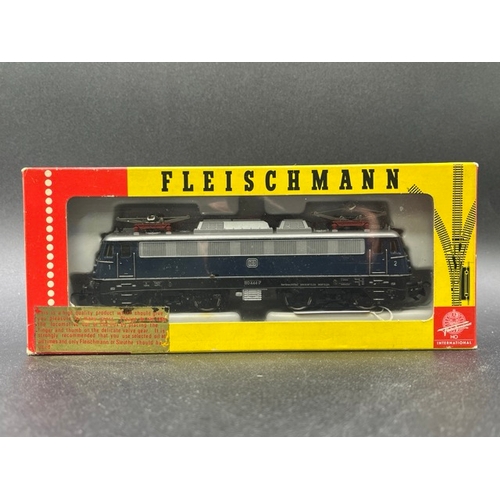 143 - Two HO gauge boxed Fleischmann Locomotives - both Tested Runners
(1000g)
Fleischmann 4381 Class BR 1... 