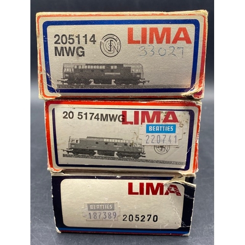 357 - Three Boxed Lima Diesel Locomotives - Tested Runners
(1300g)
Lima L205114c Class 33 33027 'Earl Moun... 