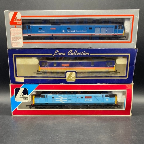 359 - 3 Boxed Lima Diesel/Electric locomotives - Tested Runners
(1300g)
Lima L205230a Class 37 37501 