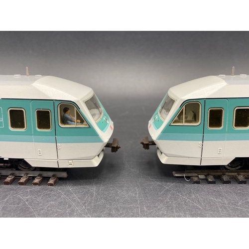 147 - Fleischmann 2 Car DMU White/Aqua Blue livery of the DB - Tested Runners
(600g)
Nos: 610 507-6 and 61... 