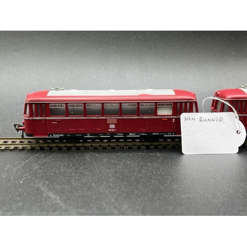 150 - Two HO gauge boxed Fleischmann 2 Car Rail-bus - One Tested Runner
(750g)
Fleischmann 1370-2 Class VT... 