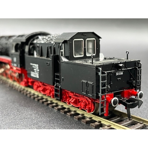 151 - Fleischmann 1363 Class BR 50 058 2-10-0 of the DB - Boxed and Tested Runner (HO gauge)
(750g)
with I... 