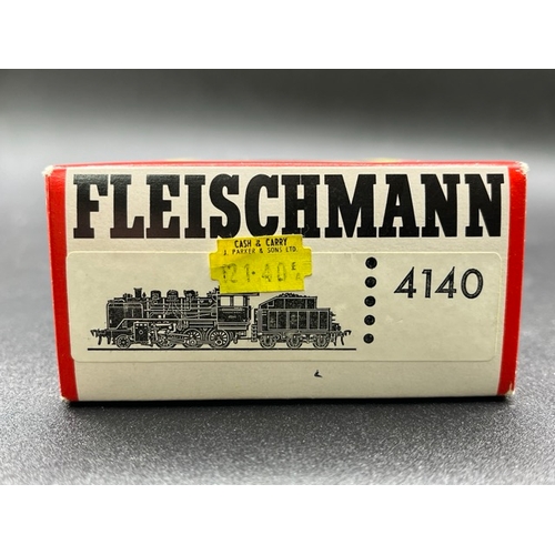 152 - Two HO gauge boxed Fleischmann Locomotives - one Tested Runner
(700g)
Fleischmann 4140 Class BR 24 4... 