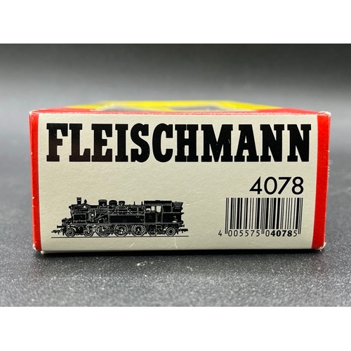 154 - Two HO gauge boxed Fleischmann Locomotives - both Tested Runners
(750g)
Fleischmann 4078 Class BR 78... 