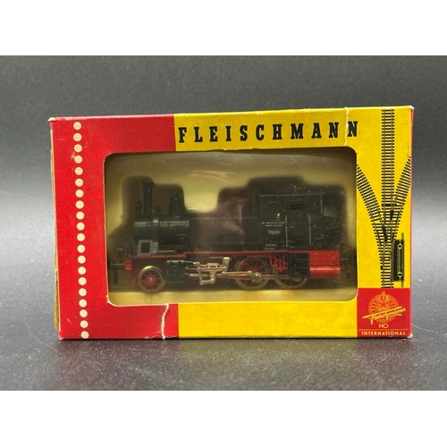 154 - Two HO gauge boxed Fleischmann Locomotives - both Tested Runners
(750g)
Fleischmann 4078 Class BR 78... 