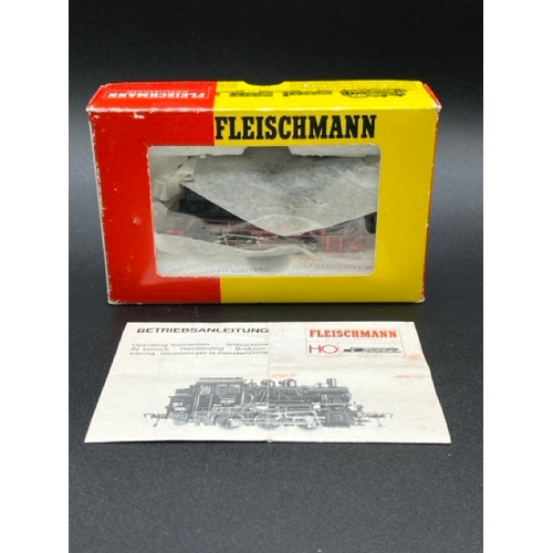 157 - Two HO gauge boxed Fleischmann Locomotives - both Tested Runners
(1000g)
Fleischmann 944156 DRG Br56... 