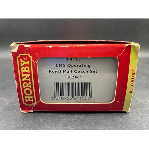 437 - 4 Hornby boxed Rolling stock
(800g)
Hornby R4155 LMS TPO operating Royal mail coach set 30246
Hornby... 