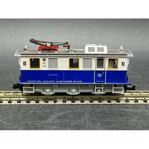 33 - Two N gauge Fleischmann piccolo cased Railcars - Tested Non Runners
(250g)
Fleischmann 7969 Class ET... 