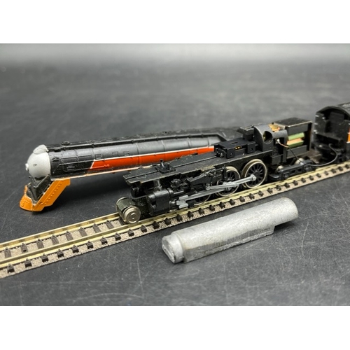 34 - N Gauge Con-Cor Bullet Nose J.A.Hudson Southern Pacific Daylight 4-6-4 2486 w/Tender and 4 Rivarossi... 