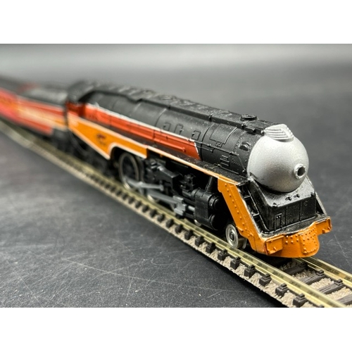 34 - N Gauge Con-Cor Bullet Nose J.A.Hudson Southern Pacific Daylight 4-6-4 2486 w/Tender and 4 Rivarossi... 