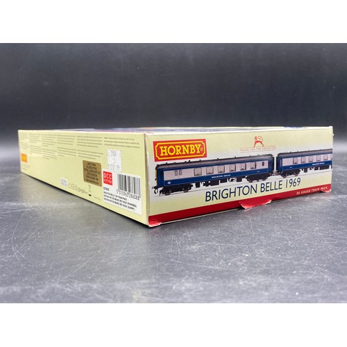 203 - Hornby R2988X Class 5BEL Pullman Brighton Belle 1967 2 Car Pack (2 X Drive MTR. Brake 3rd) DCC Fitte... 