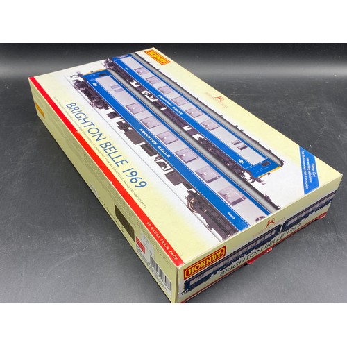 203 - Hornby R2988X Class 5BEL Pullman Brighton Belle 1967 2 Car Pack (2 X Drive MTR. Brake 3rd) DCC Fitte... 