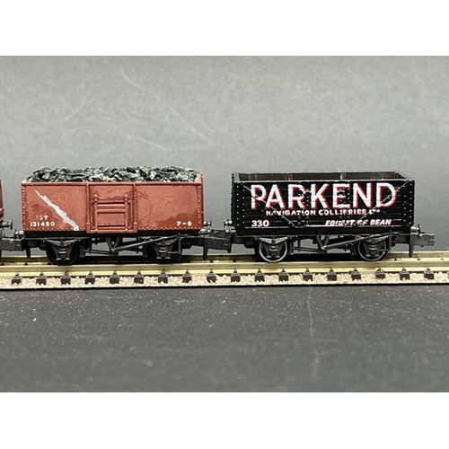 60 - 13 N gauge Peco wagons, 6 'As New' in cases
(400g)
Peco NR-44BW 10ft Butterley Steel Open Wagon BR M... 