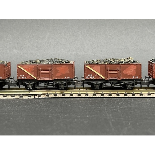 60 - 13 N gauge Peco wagons, 6 'As New' in cases
(400g)
Peco NR-44BW 10ft Butterley Steel Open Wagon BR M... 