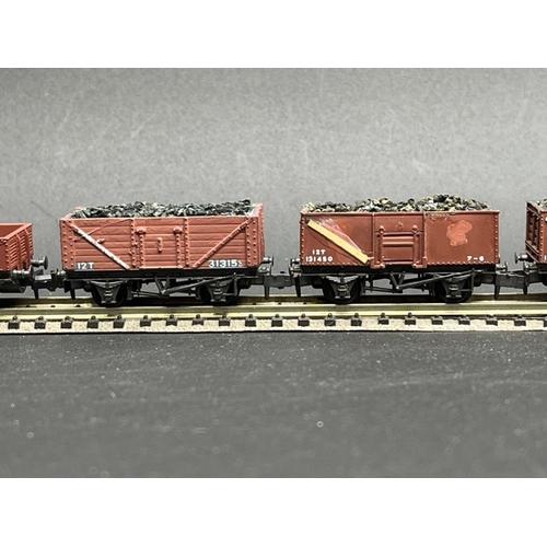 60 - 13 N gauge Peco wagons, 6 'As New' in cases
(400g)
Peco NR-44BW 10ft Butterley Steel Open Wagon BR M... 