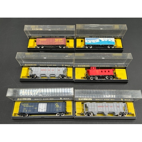 61 - 20 N gauge North American Outline Rolling-stock from various manufacturers, including Bachmann, Riva... 