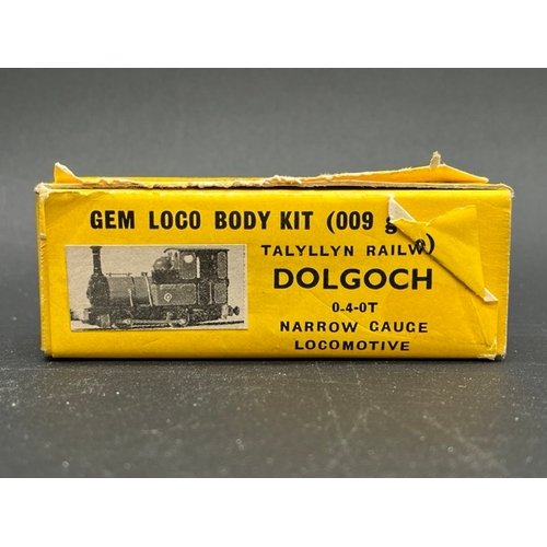 12 - Two GEM Loco Body Kits 009 gauge with detailing kit, two 009 Van/Wagon, 3 N gauge Loco tank body-she... 