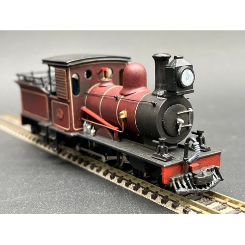 15 - 009/Narrow gauge Cyrus Railways 4-4-0 Locomotive with Tender in lined matron livery, Kit-built with ... 