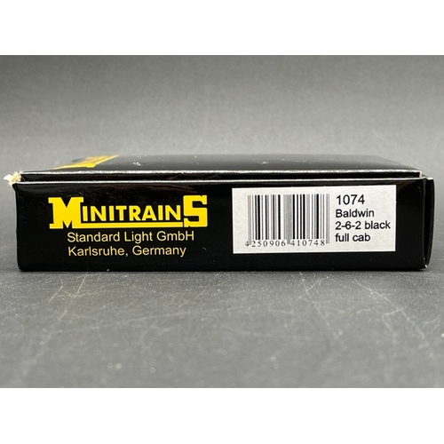 30 - Minitrains 1074 HOe Baldwin 2-6-2 Black full cab - Tested Runner
(200g)
Fine details
Slight damage t... 