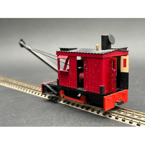 19 - 009 Narrow gauge Motorised hand-built Railway Steam Crane in Maroon livery - Tested Runner
(250g)
Fi... 