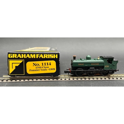 42 - Three N gauge Tank locomotives, 2 Tested Runners with rake of two GWR Farish coaches
(400g)
Graham F... 