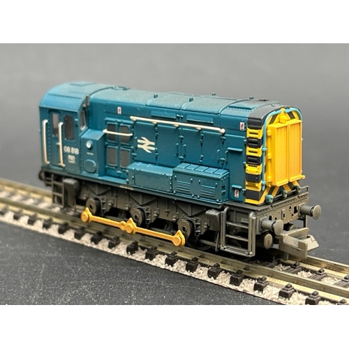 45 - Two N gauge Factory Weathered Diesel Locomotives - Tested Runners
(300g)
Dapol N 2D-012-012 BR 6330 ... 