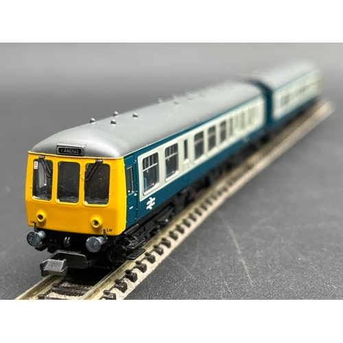 47 - N gauge Graham Farish 371-877 Class 108 2 car DMU 53959/54243 in BR blue & grey livery - Tested Runn... 