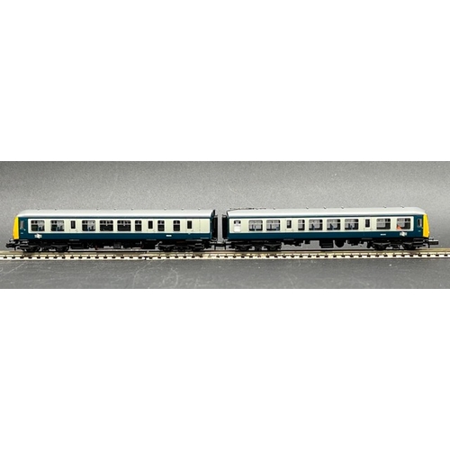 47 - N gauge Graham Farish 371-877 Class 108 2 car DMU 53959/54243 in BR blue & grey livery - Tested Runn... 