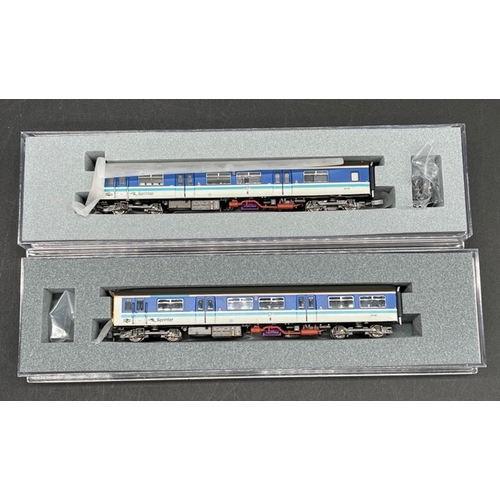 48 - N gauge Graham Farish Class 150/2 Sprinter 2-car EMU 52148/57148 in BR Provincial livery - Tested Ru... 