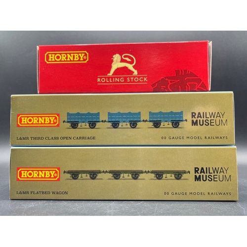 386 - Three 'As New' Boxes containing 7 Hornby Liverpool and Manchester Railway wagons
(400g)
Hornby R6001... 