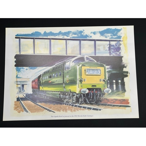 94 - Four Limited Edition Prints of Hornby Dublo original artwork - produced by Wrenn Railways following ... 