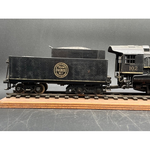 78 - Rivarossi O Gauge 0-8-0 Indiana Harbor Belt 102 Locomotive and 8-wheel Tender - Battery operated
(14... 