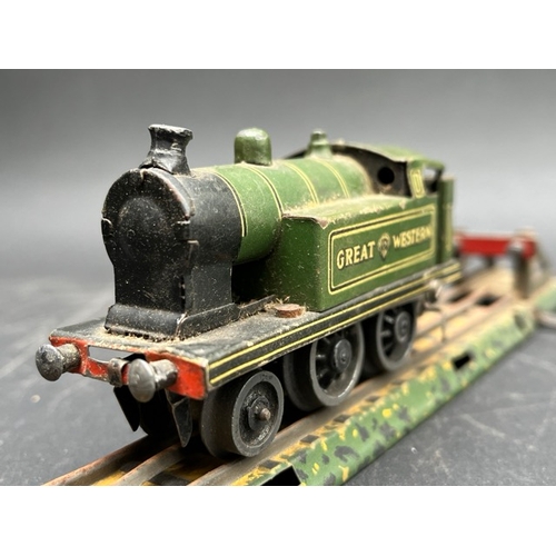 79 - Pre-war Bing gauge OO 3-rail electric railway to including LMS 2-4-0 and Great Western 2-4-0 Locomot... 