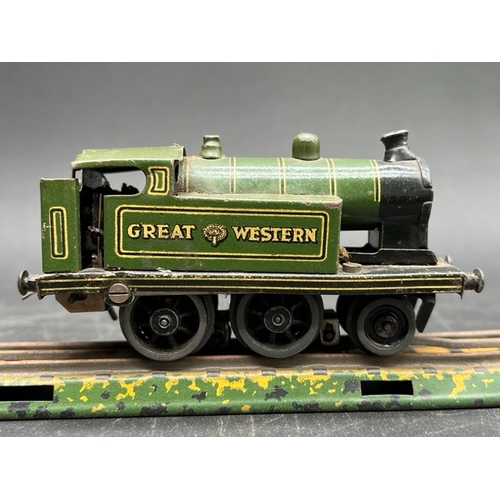 79 - Pre-war Bing gauge OO 3-rail electric railway to including LMS 2-4-0 and Great Western 2-4-0 Locomot... 