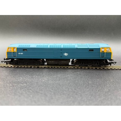 46 - Hornby R075 Class 47 47421 in BR Blue Diesel Electric Brush Type 4 - Tested Runner
(350g)