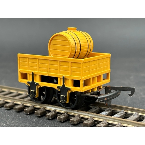 37 - Triang Stephensons Rocket and three coaches
(250g)
Locomotive in pieces (Poor) with wagon (Fair)
and... 