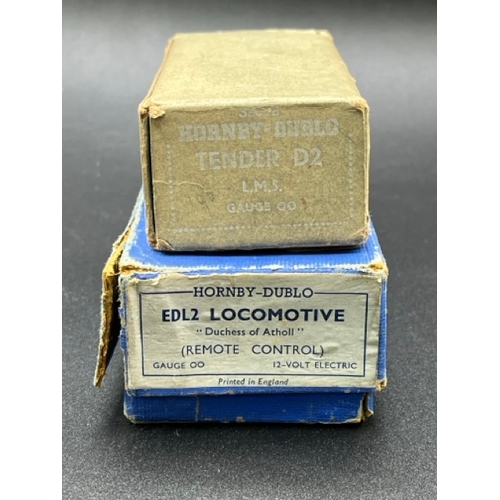 133 - Hornby Dublo EDL2 Locomotive 'Duchess of Atholl' LMS 6231 with Tender Boxed - Tested Runner
(800g)
D... 
