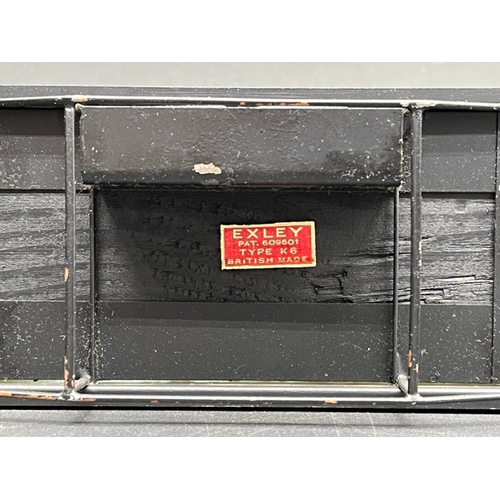 157 - An Edward Exley & Co. O Gauge LMS eight wheel passenger coach, LMS Maroon with black roof, First cla... 