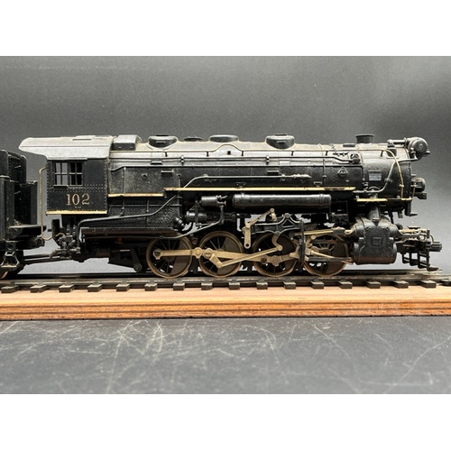 158 - Rivarossi O Gauge 0-8-0 Indiana Harbor Belt 102 Locomotive and 8-wheel Tender - Battery operated
(14... 